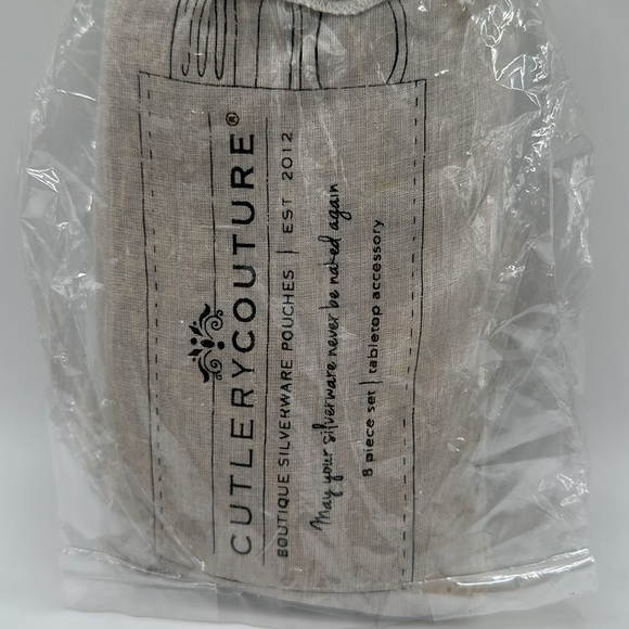 Cutlery couture silverware pouches 8 pieces new - Picture 5 of 5